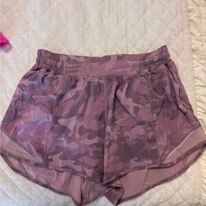 lululemon athletica Purple Camo Athletic Shorts
